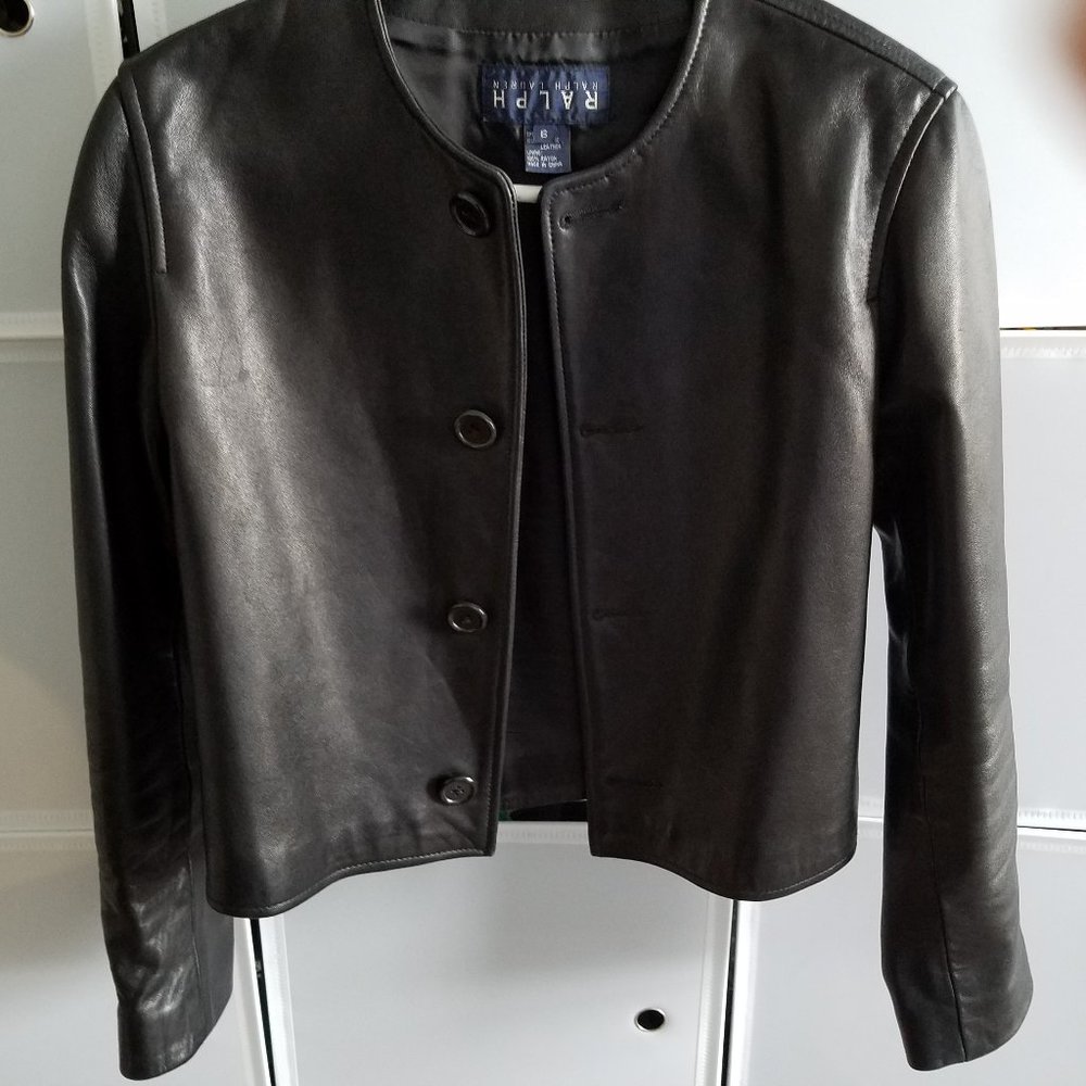 Genuine leather jacket. RALPH LAUREN